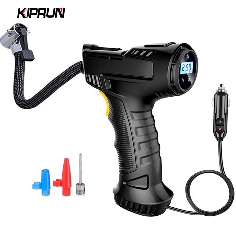Kiprun Thiết Bị Bơm Lốp Xe Đạp / Xe Máy / Xe Hơi mini 12v 150Psi 120w Có Dây Điện