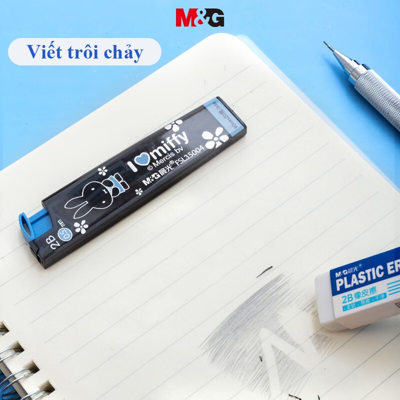 M&G Ruột Bút Chì Bấm Hộp Đựng Bút Chì Thay Thế Tự Động 60mm * 20 / 2b 0.5 / 0.7mm