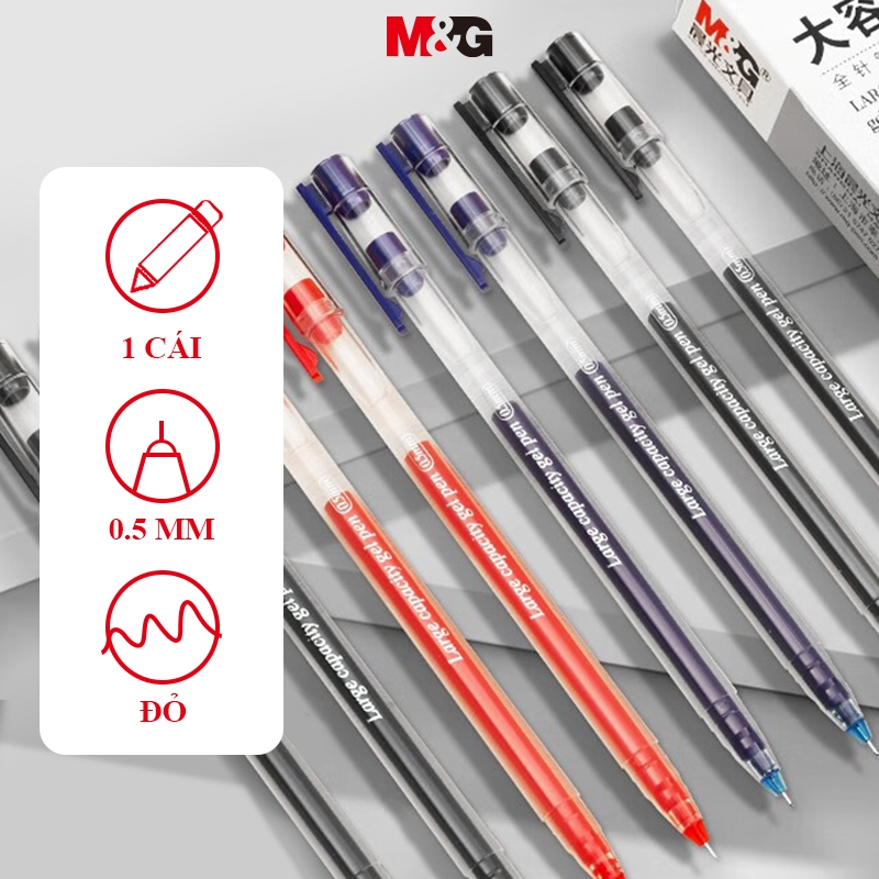 M&G bút gel Bút viết bi nước Hộp Đựng Bút Hình Tam Giác Cỡ Lớn 0.5mm (1 avengers 5)