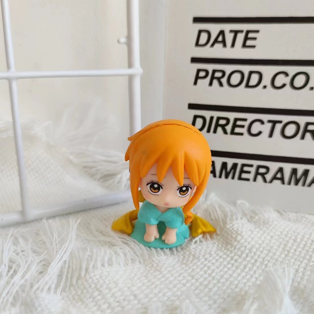 Set 4 / 6 / 10 Mô Hình Nhân Vật Phim one piece Đáng Yêu