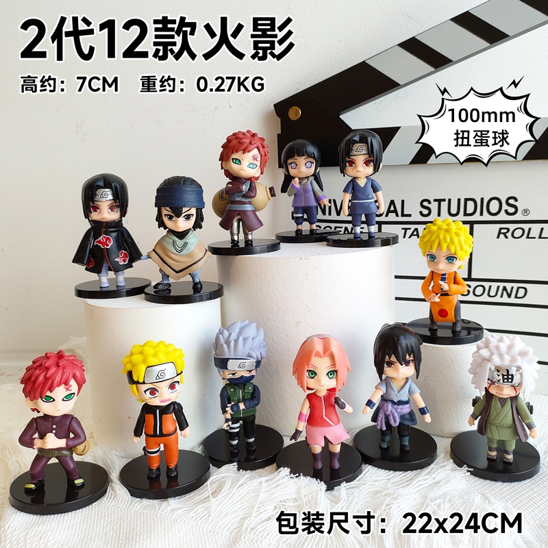 Mô Hình Nhân Vật uzumaki naruto sasuke gaara itachi kakashi Phiên Bản q 10 Kiểu 5-11cm Bằng pvc Làm Quà Tặng