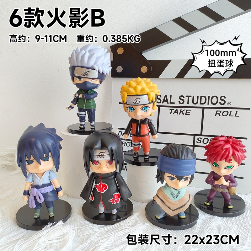 Mô Hình Nhân Vật uzumaki naruto sasuke gaara itachi kakashi Phiên Bản q 10 Kiểu 5-11cm Bằng pvc Làm Quà Tặng