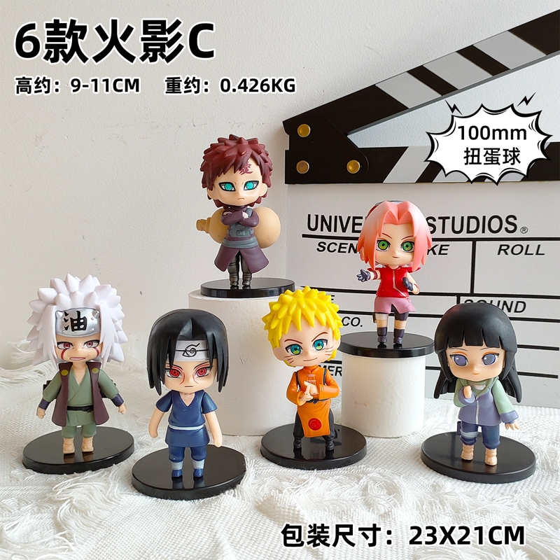 Mô Hình Nhân Vật uzumaki naruto sasuke gaara itachi kakashi Phiên Bản q 10 Kiểu 5-11cm Bằng pvc Làm Quà Tặng