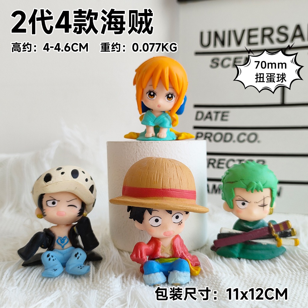 Set 4 / 6 / 10 Mô Hình Nhân Vật Phim one piece Đáng Yêu