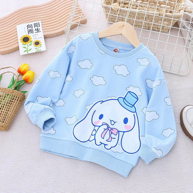 Áo sweater cotton Tay Dài Đính Kim Sa Hình Mèo Đảo Ngược Được Thiết Kế Thời Trang Chất Lượng Cao Cho Bé Gái 2-12 Tuổi