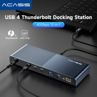 Acasis Bộ Chia Cổng Sạc 13 Trong 1 / 5 Trong 1 4 Cổng usb 4.0 max 60w 8k @ 30hz Hoặc dual 4k @ 60hz, usb 3.1 gen 2 Cổng, Cho macbook pro / air, Không Khí, Và Nhiều Hơn
