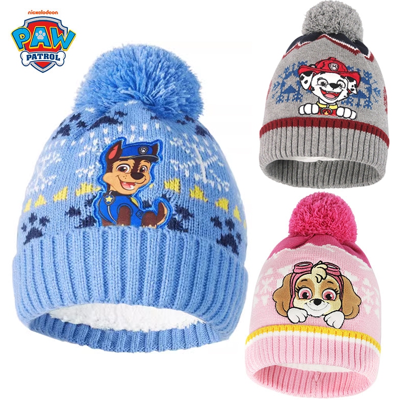 Mũ len dệt kim thời trang thu đông cho bé Paw Patrol