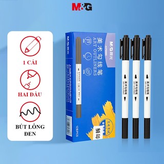 M&g bút lông viết bút đánh dấu bút đan len hai đầu cho học sinh 1 cái