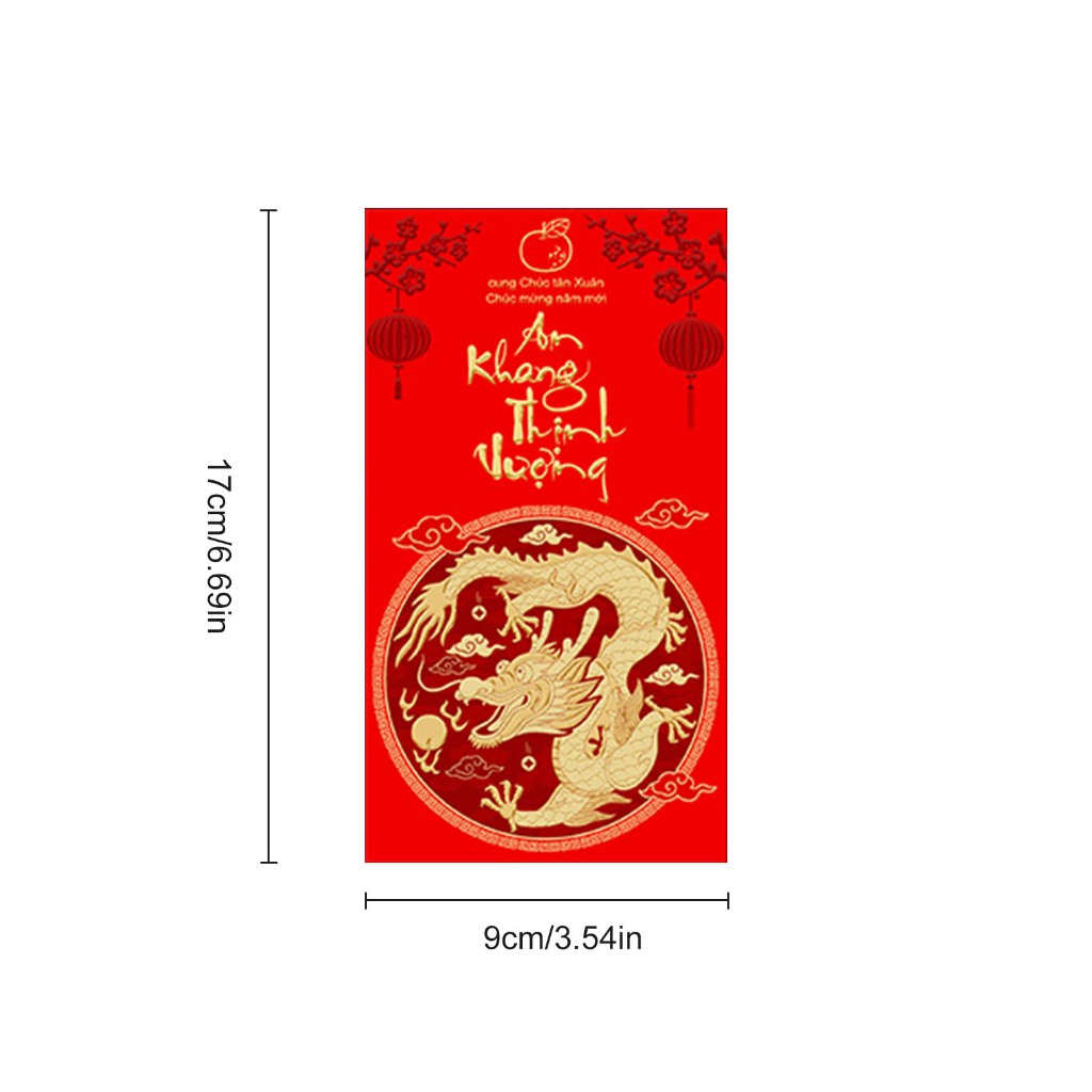Bao Lì Xì nitrogen071  Năm Mới Của Rồng, Việt Nam, Dấu Hiệu Hoàng Đạo Sáng Tạo, Năm Mới, Bao Lì Xì Đỏ