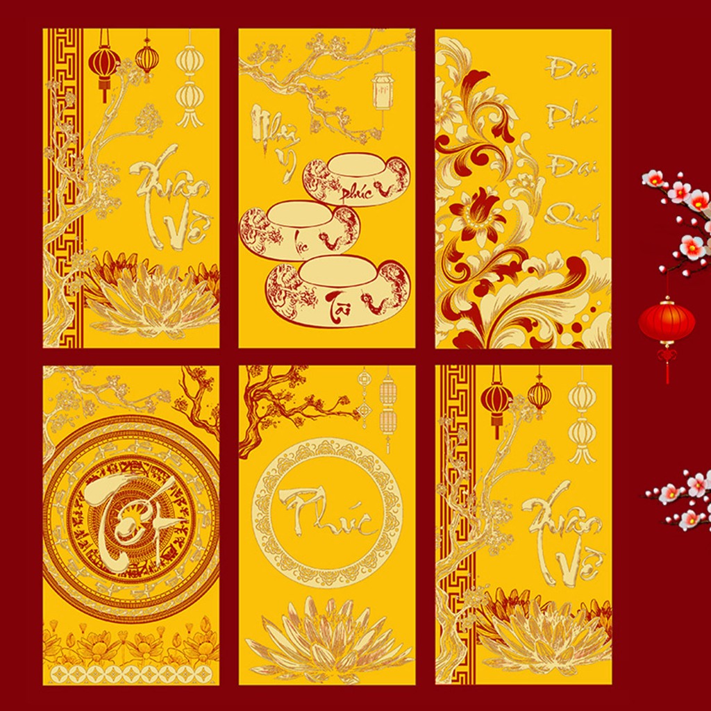 Bao Lì Xì nitrogen071  Năm Mới Của Rồng, Việt Nam, Dấu Hiệu Hoàng Đạo Sáng Tạo, Năm Mới, Bao Lì Xì Đỏ