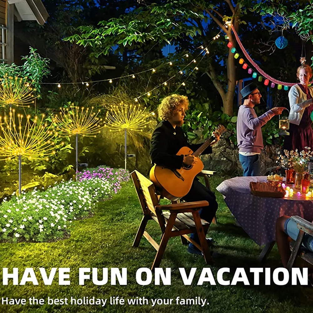 Đèn Led 200 Bóng Chống Thấm Nước Sử Dụng Năng Lượng Mặt Trời