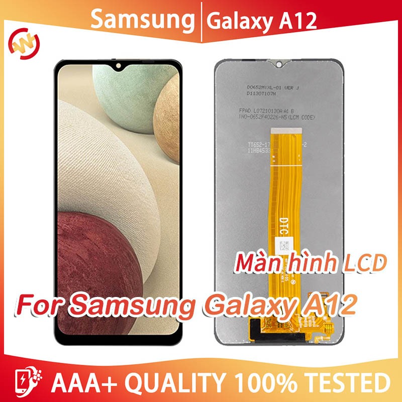 Màn Hình Samsung Galaxy Samsung Galaxy A12 lcd Điện Thoại Cảm Ứng Chất Lượng Cao Thay Thế Cho