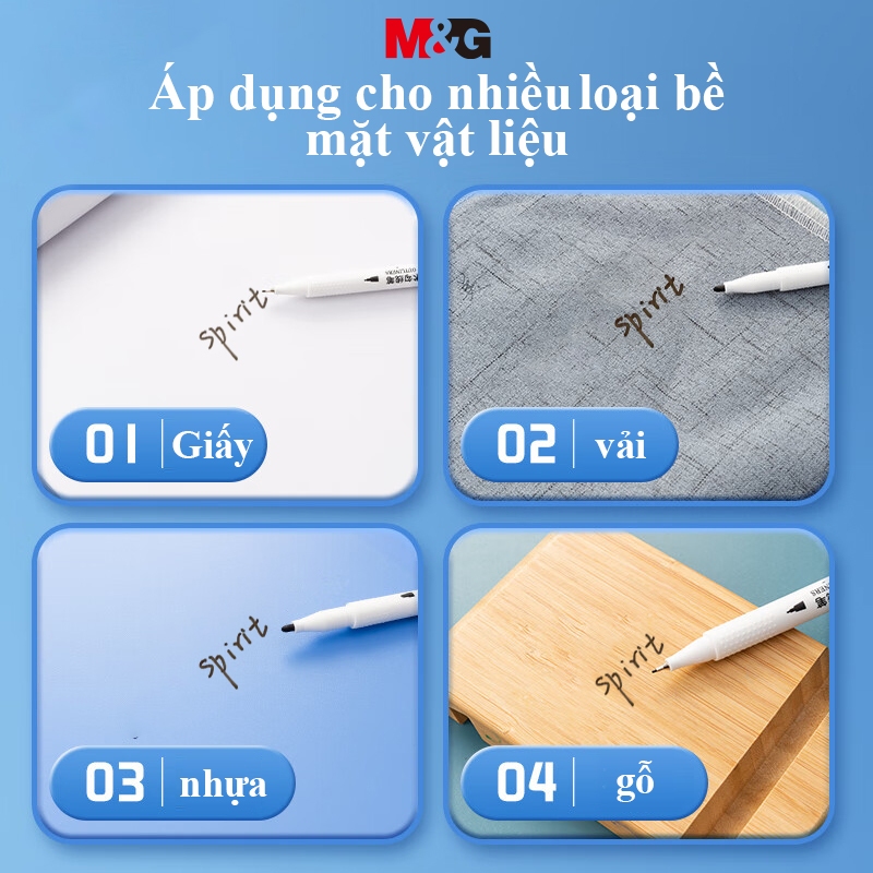 M&G bút lông viết Bút đánh dấu Bút Đan Len Hai Đầu  Cho Học Sinh 1 Cái