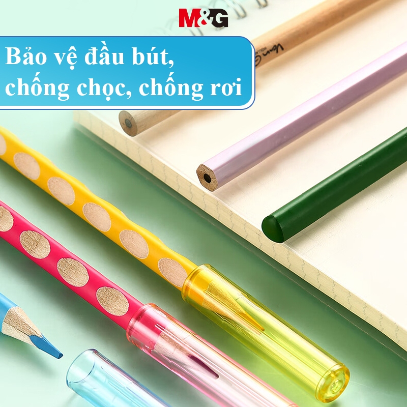 M&G miffy Vỏ Bọc Bảo Vệ Bút Chì Bộ 6 Nắp Bút Chì  Thực Tế