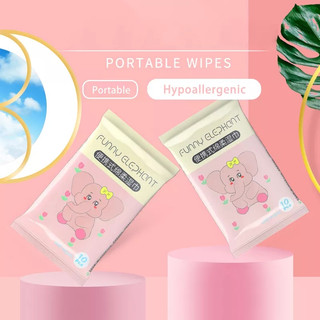 SCHWARZ ETIENNE Túi 10 khăn giấy ướt dùng một lần gọn nhẹ mini dành cho mẹ và bé