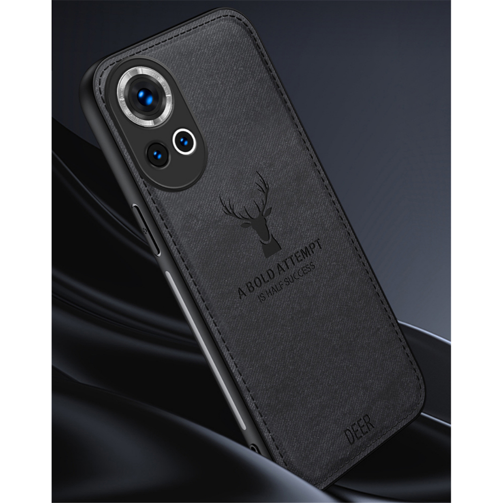 Ốp Điện Thoại Vải Mềm Chống Sốc Hình Hươu vintage Cho huawei nova 12 pro