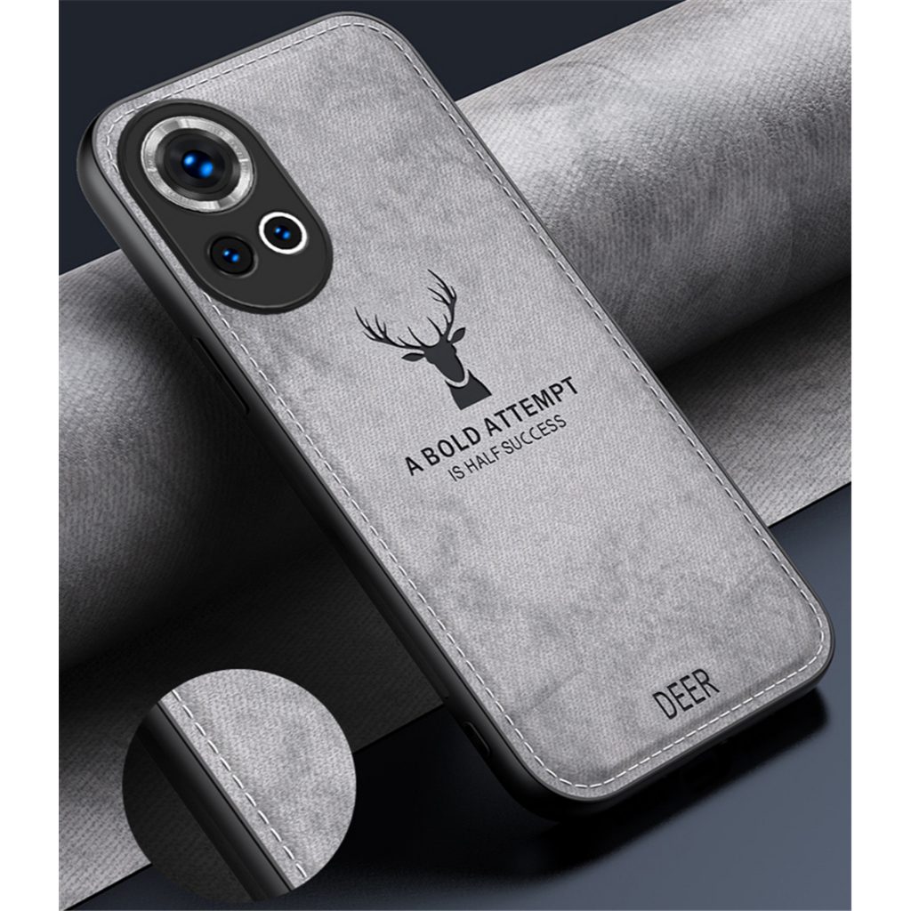 Ốp Điện Thoại Vải Mềm Chống Sốc Hình Hươu vintage Cho huawei nova 12 pro