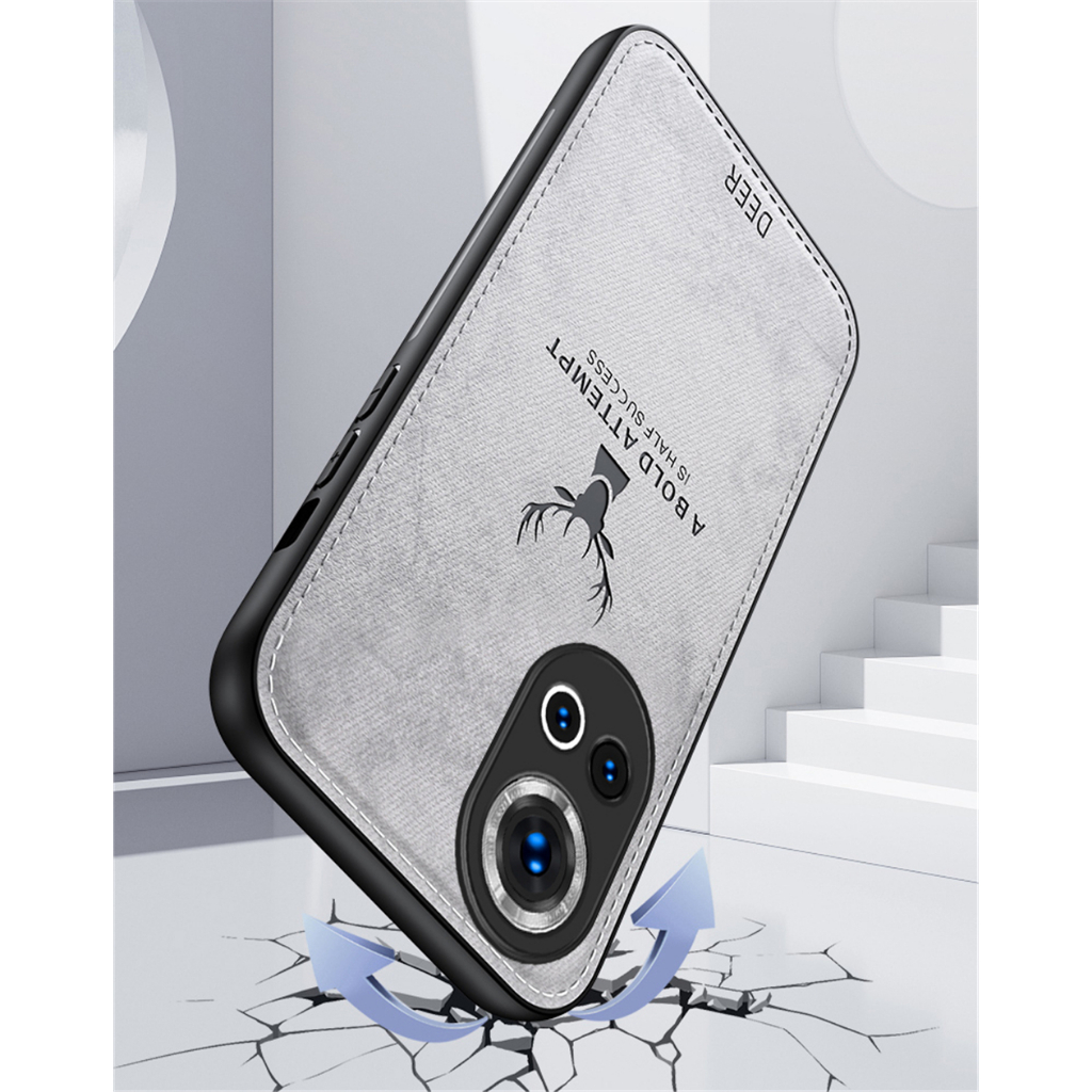 Ốp Điện Thoại Vải Mềm Chống Sốc Hình Hươu vintage Cho huawei nova 12 pro