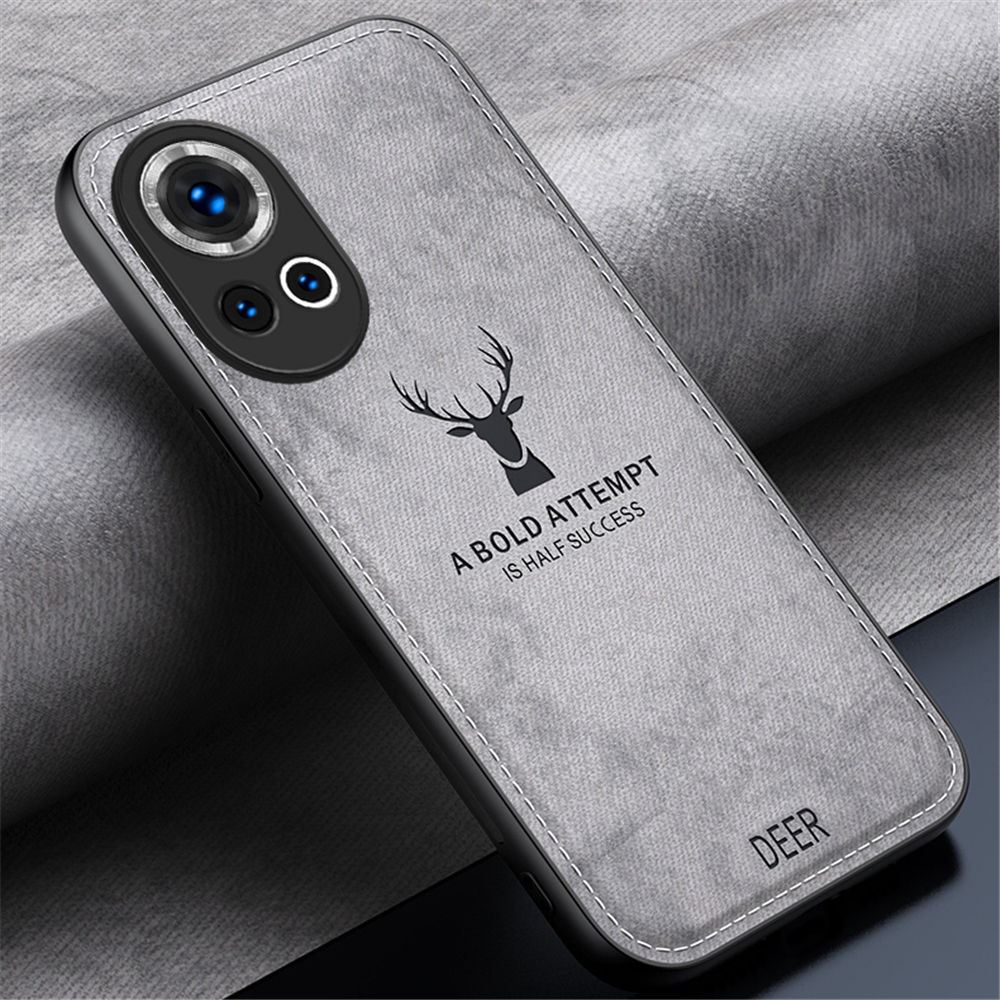 Ốp Điện Thoại Vải Mềm Chống Sốc Hình Hươu vintage Cho huawei nova 12 pro