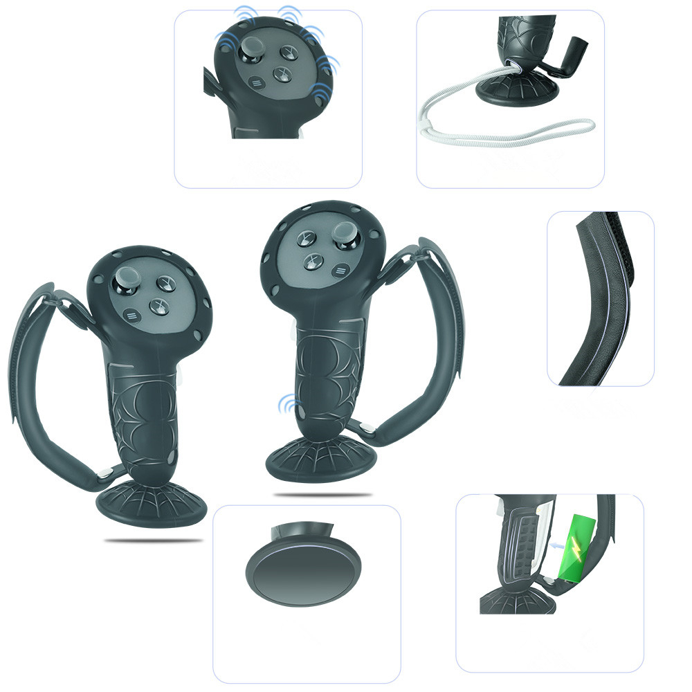 Bộ Phụ Kiện Bảo Vệ Ống Kính Máy Ảnh Bằng Silicon Cho meta quest 3 vr Ốp