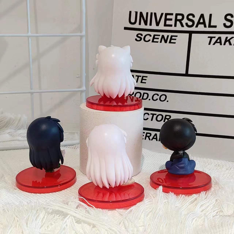 Bộ 4 / 6 Mô Hình Nhân Vật Phim Hoạt Hình inuyasha 4-9.5cm
