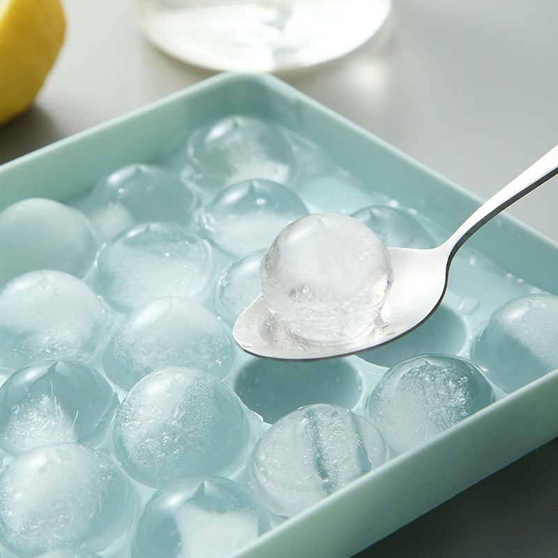 EverythingWell Khay Đá 33 Lưới Tháo Dễ Dàng Khuôn Làm Linh Hoạt Có Nắp Cho Tủ Đông Cocktail snowa