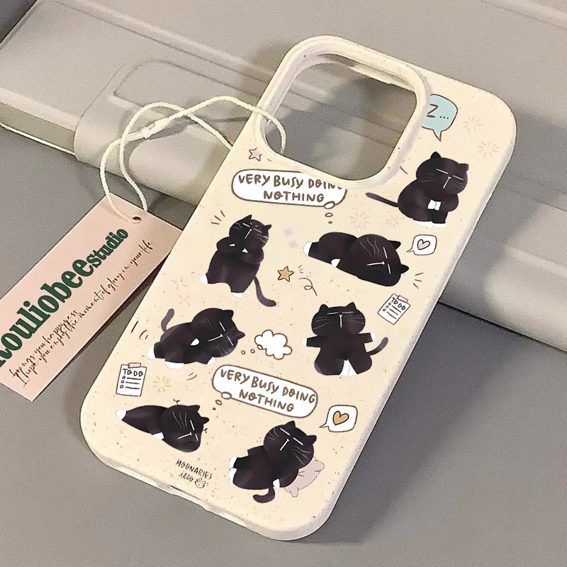 Ốp Điện Thoại tpu Mềm Chống Sốc In Hình Mèo Phản Quang laser Cho iphone15 11 11 15pro 15Rrm 1