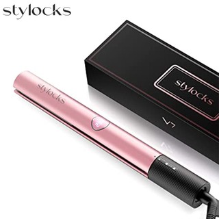 Máy duỗi tóc Stylocks V7 Pro Máy duỗi tóc 2 trong 1 Máy duỗi titan điện áp kép cho Salon Tự động tắt