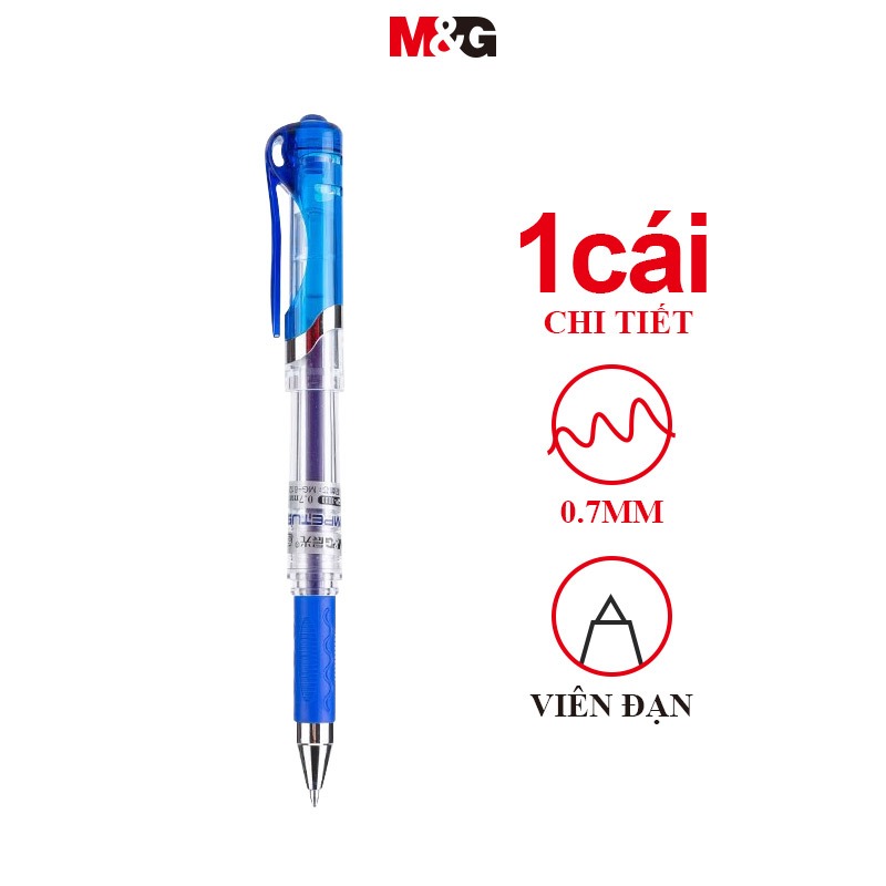M&G bút gel 1 Cái 1 Bút Bi  Màu Xanh Dương Đơn Giản 0.7M Cho Văn Phòng / Họp / Văn Phòng