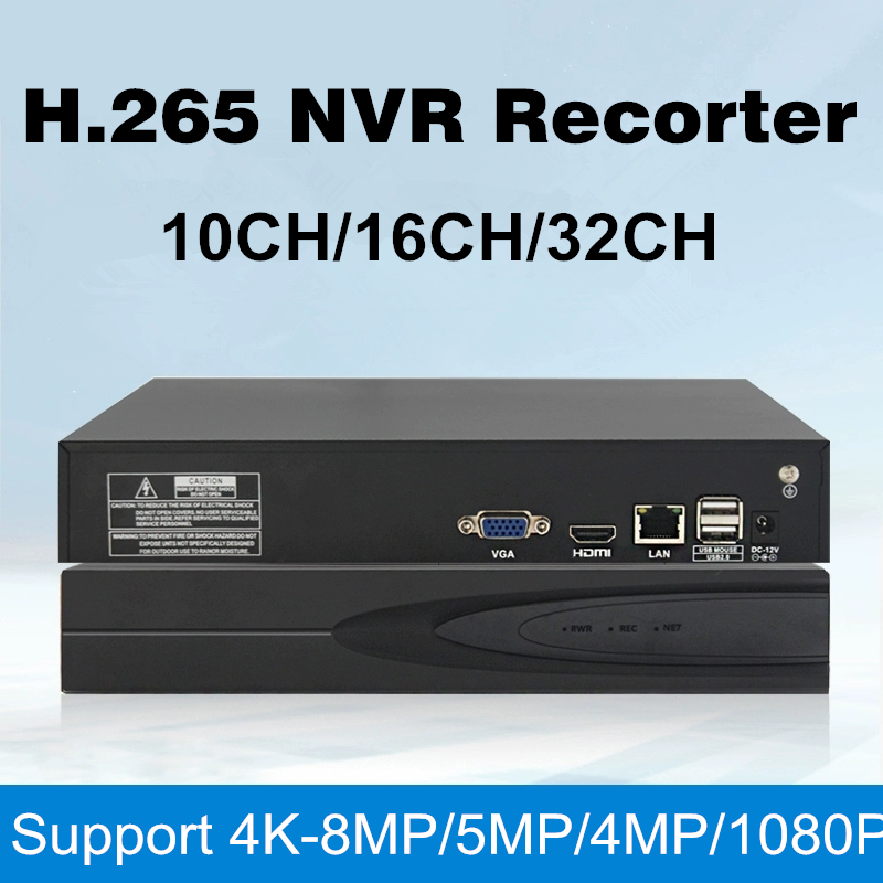 Seetong 10CH / 16CH NVR Recorder 5MP Đầu ghi video giám sát NVR 16 Kênh | 10 Kênh h.265 NVR