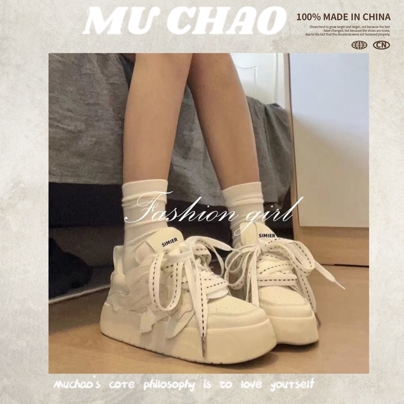 Giày thể thao MUCHAO thời trang phong cách Hàn Quốc dễ phối đồ cho nữ
