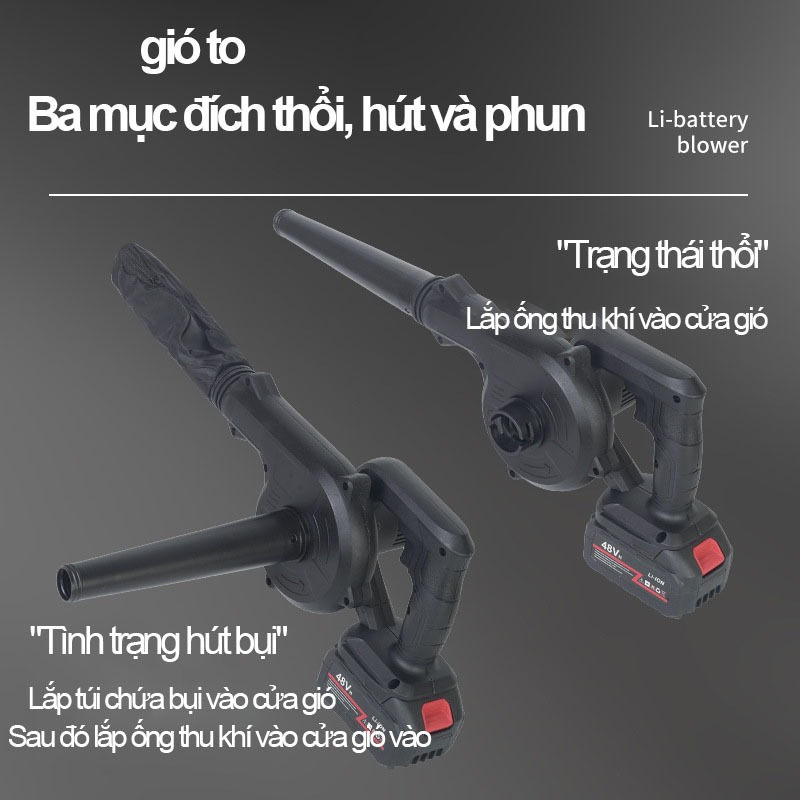 Hộ Gia Đình Pin Lithium Bụi Máy Thổi Pin Lithium Gia Đình Bụi