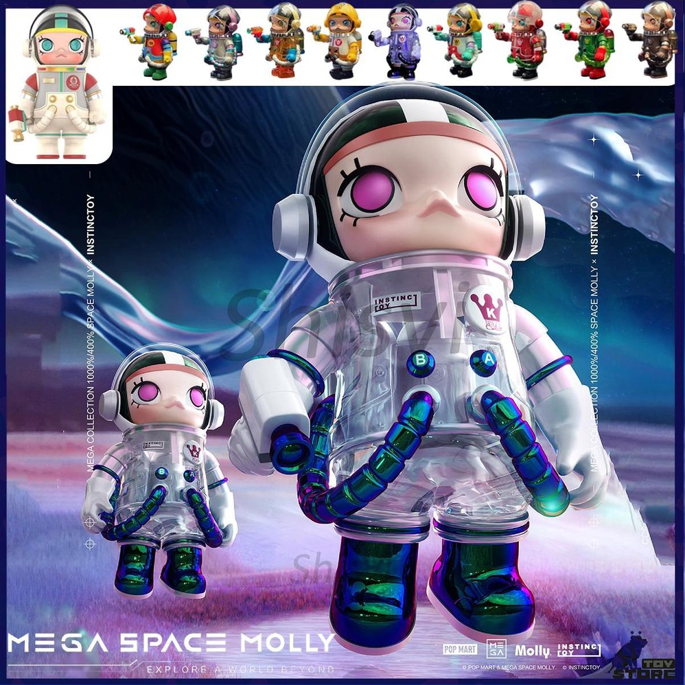 Pop mart Mô Hình Nhân Vật MEGA SPACE MOLLY Hành Động