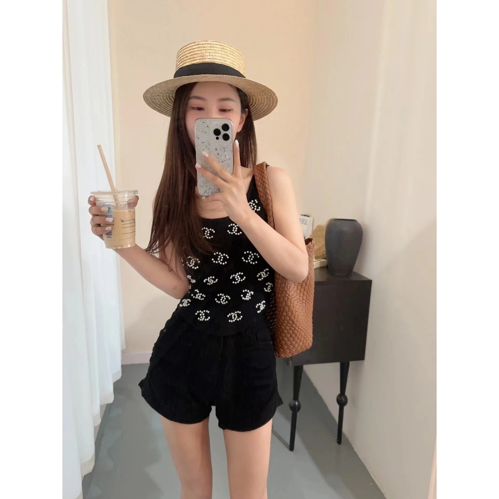 Áo tank Top cotton Mỏng Lấp Lánh Mới 24 cc Cho Nữ