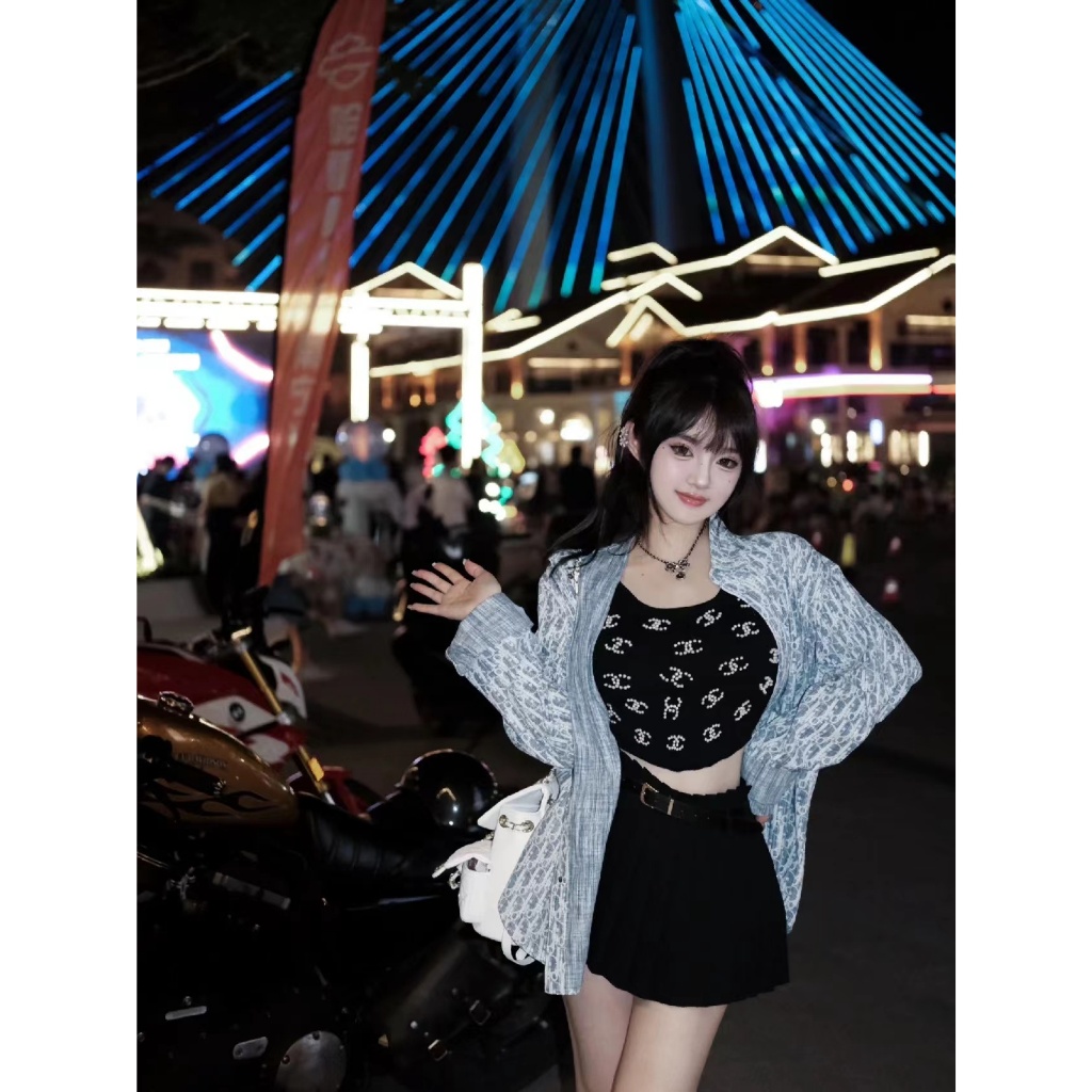 Áo tank Top cotton Mỏng Lấp Lánh Mới 24 cc Cho Nữ