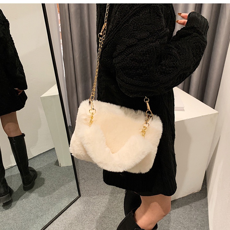 MOUSOON Túi Đeo Chéo mini Hình ủ Lông Phong Cách Quốc Dễ Thương