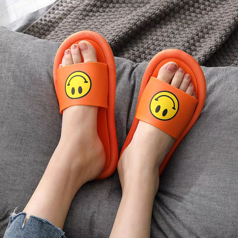 YAOLI  Dép Xỏ Ngón Đi Trong Nhà Và Ngoài Trời Hình Mặt Cười Dễ Thương Sành Điệu