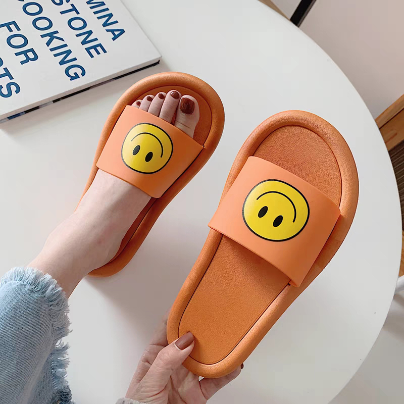YAOLI  Dép Xỏ Ngón Đi Trong Nhà Và Ngoài Trời Hình Mặt Cười Dễ Thương Sành Điệu