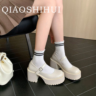 QIAOSHIHUI  giày búp bê giày cao gót Đế da mềm đế êm thời trang Phù hợp với mọi dịp Đế chống trơn trượt Màu sắc đa dạng Độ bền cao Đa năng FLF23B0KHJ 46Z231112