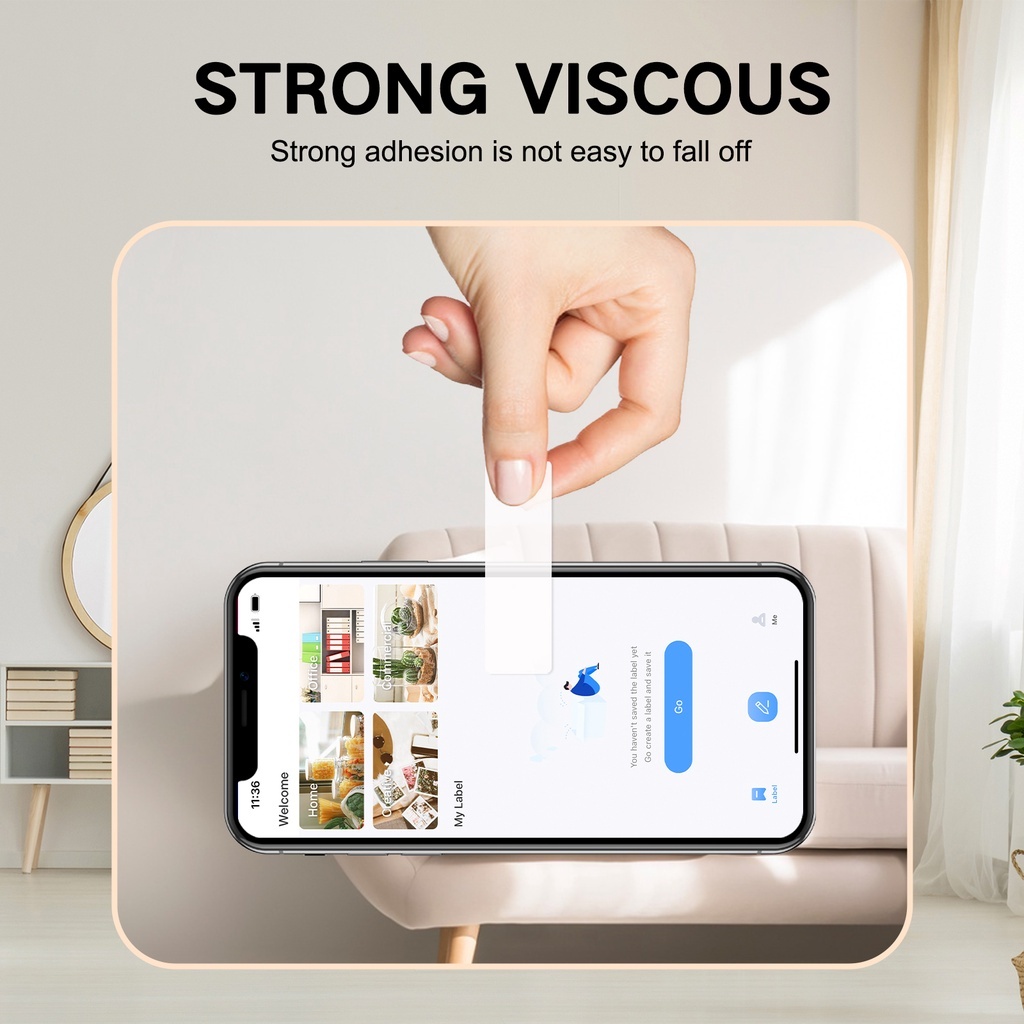 Bộ 5 Cuộn Băng Keo Dán Nhãn Màu Trắng Trong Suốt 520b