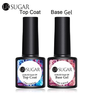 Lọ sơn bóng UV/ sơn nền UR SUGAR dạng gel thương hiệu UR SUGAR 7.5ml dùng để trang trí móng nghệ thuật