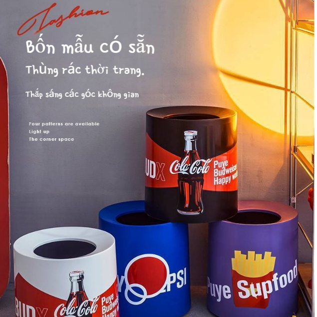BULE Thùng rác cao nhan sắc phòng ngủ nhà vệ sinh nhà bếp    ULT23B0JHP