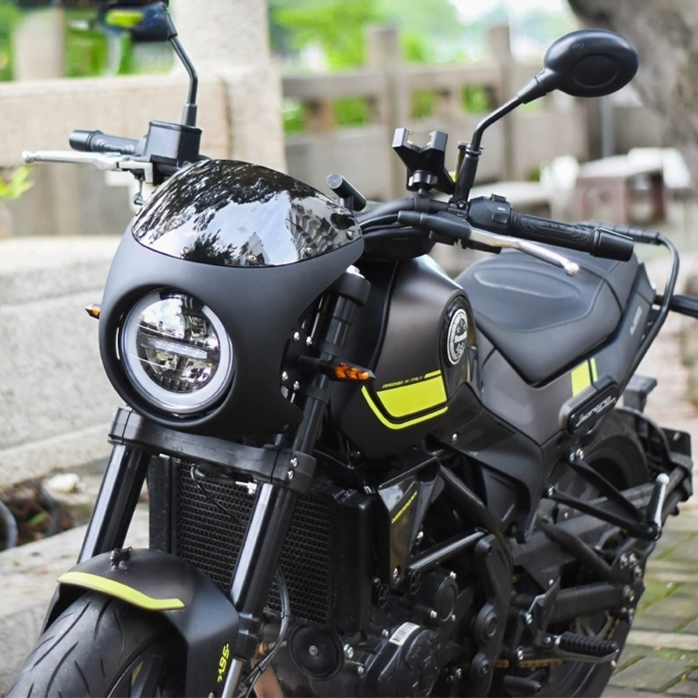 Motorlife 7in Đèn Pha Xe Máy Fairing Bề Mặt Mịn Chống Lão Hóa Phổ Biến Phù Hợp Với Tròn