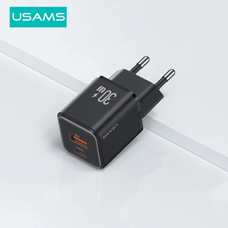 Bộ Sạc Nhanh Usams Cốc Sạc Nhanh PD 30W EU Plug USB-A Type C QC3.0 PPS Cho 1phone Android iPd