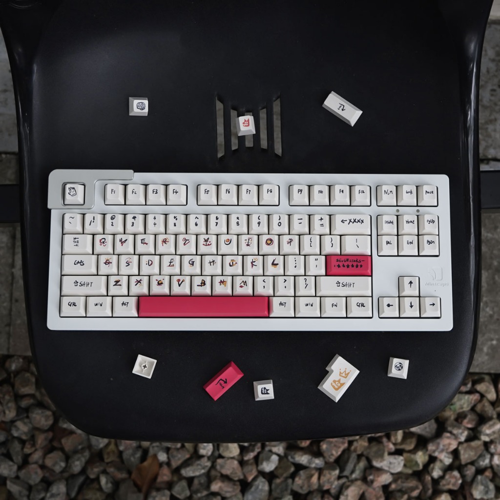 Gmk Bàn Phím Cơ 61 / 65 146 Phím Họa Tiết graffiti Cá Tính