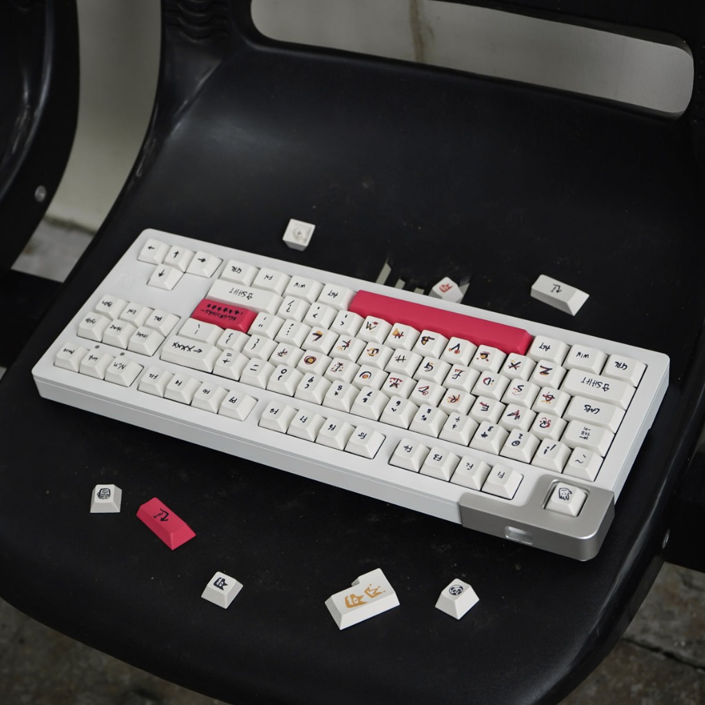 Gmk Bàn Phím Cơ 61 / 65 146 Phím Họa Tiết graffiti Cá Tính