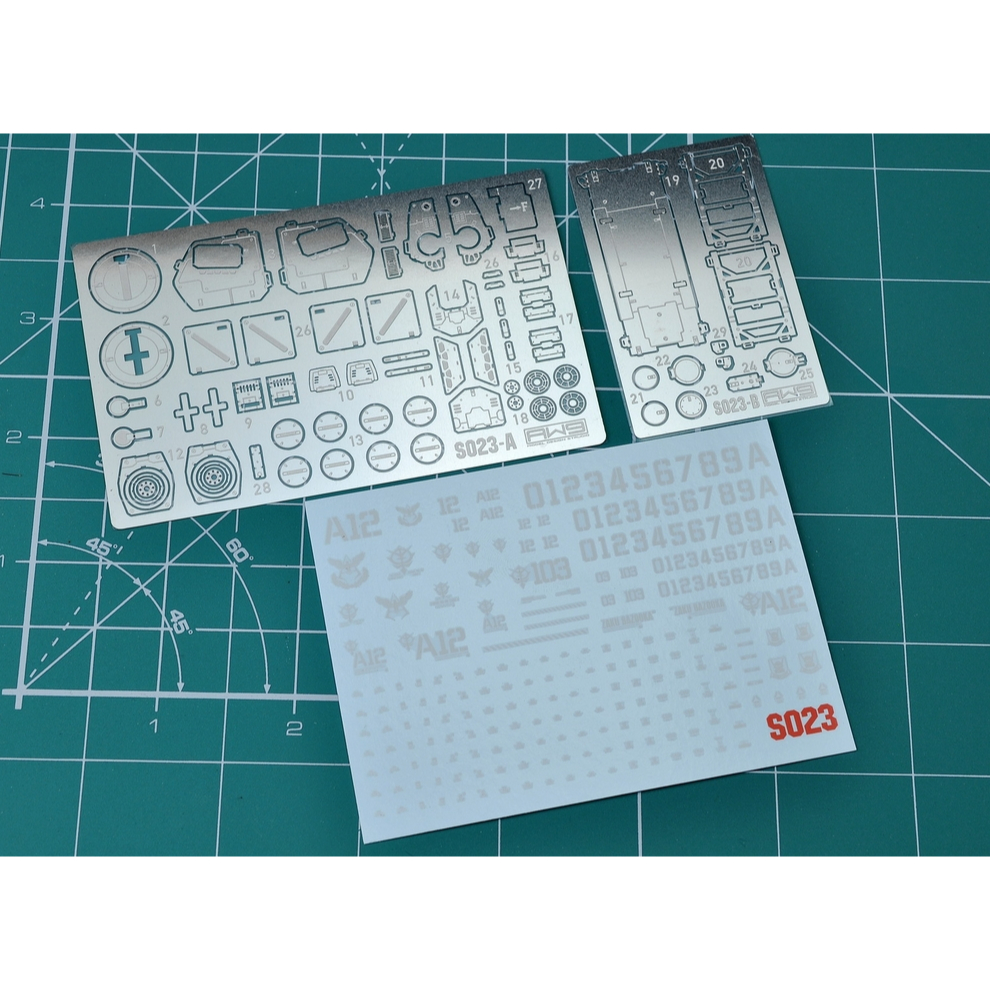 MAD S23 HGUC 1/144 MS-06S ZAKU II 2 Etching Parts (Not include kits)