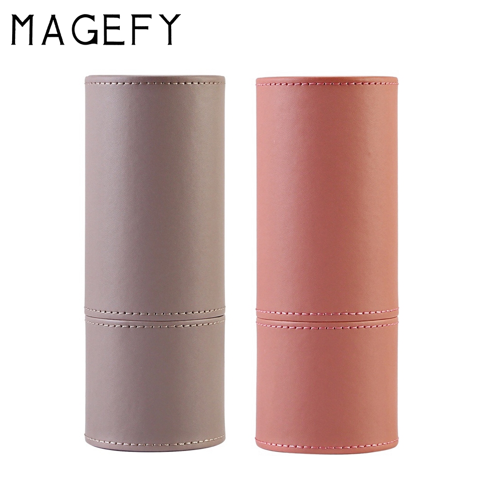 Hộp đựng cọ trang điểm da MAGEFY chuyên nghiệp