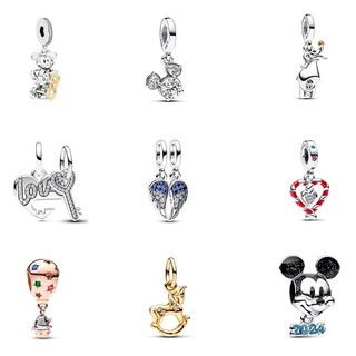 Mới mặt dây chuyền bạc 925 hình người tuyết đính pha lê