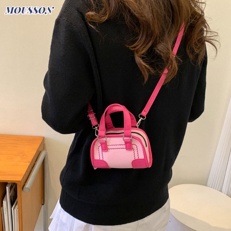 MOUSSON Túi Xách Đeo Chéo Phong Cách Phương Tây Thời Trang Thu Đông Cho Nữ